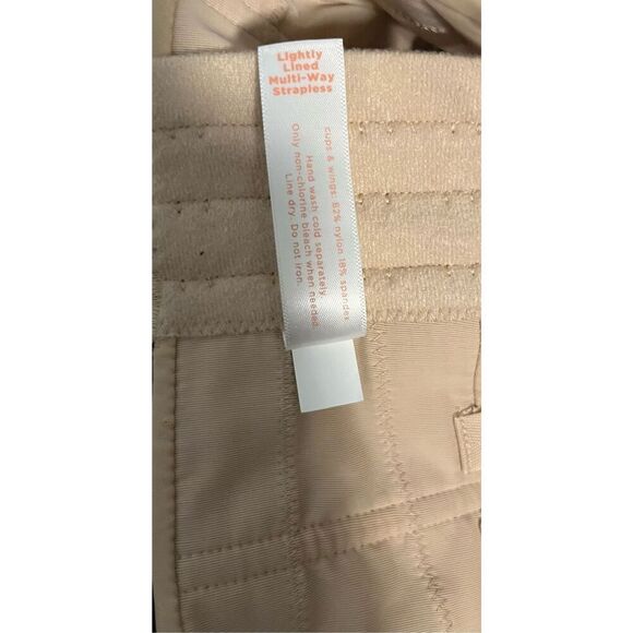 Cacique Tan Nude Lightly Lined Multi Way Strapless Bra 40DD 40E - Picture 4 of 5